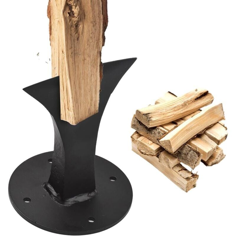 foto del prodotto snq spaccalegna manuale spaccalegna veloce e robusto per legna da ardere, per piccoli caminetti e stufe a legna, 15 cm