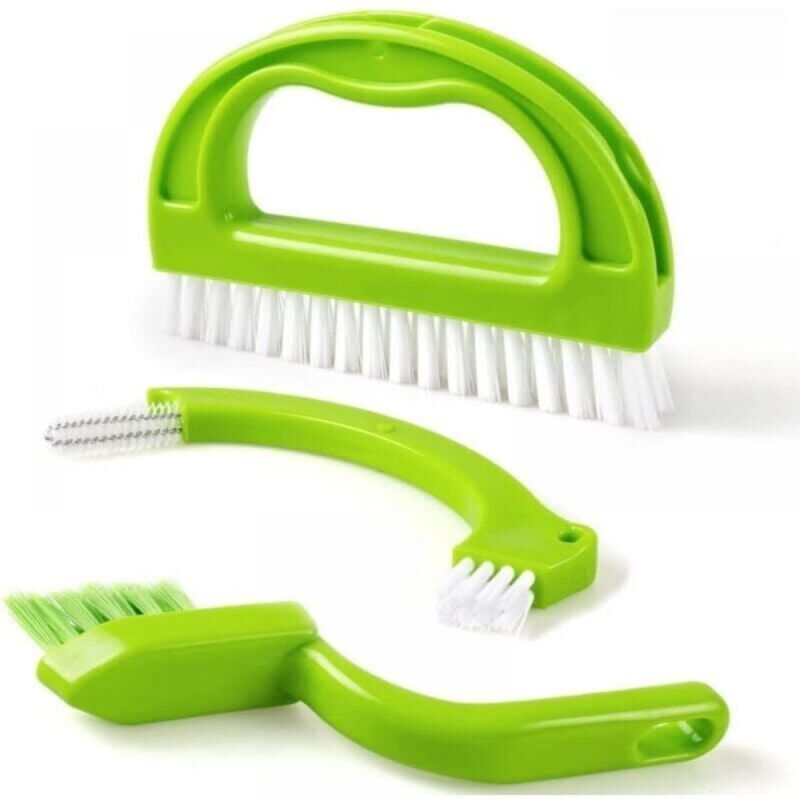 foto del prodotto snq spazzola per la pulizia delle fughe delle piastrelle, spazzola per il bagno 3 in 1 per la cucina, la doccia, il pavimento
