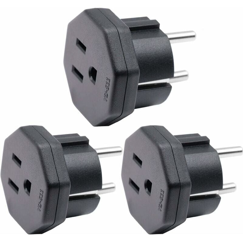 foto del prodotto snq spina maschio us jp ca a spina femmina eu de fr it es, spina maschio us ca jp per dispositivo elettronico adattatore femmina a 2 pin ue 3