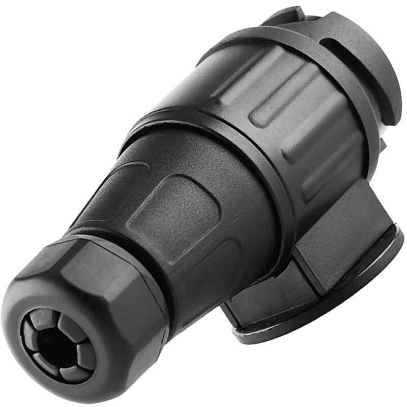 foto del prodotto snq spina per rimorchio elettrico in plastica da 12 v a 13 pin, adattatore per cablaggio a 13 poli, nero