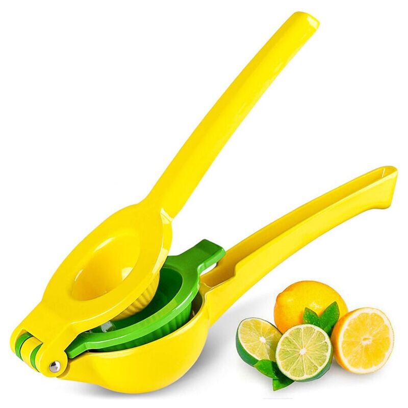 foto del prodotto snq spremiagrumi in metallo 2 in 1 per limone e lime spremiagrumi manuale per limone spremiagrumi manuale per agrumi spremiagrumi per limone