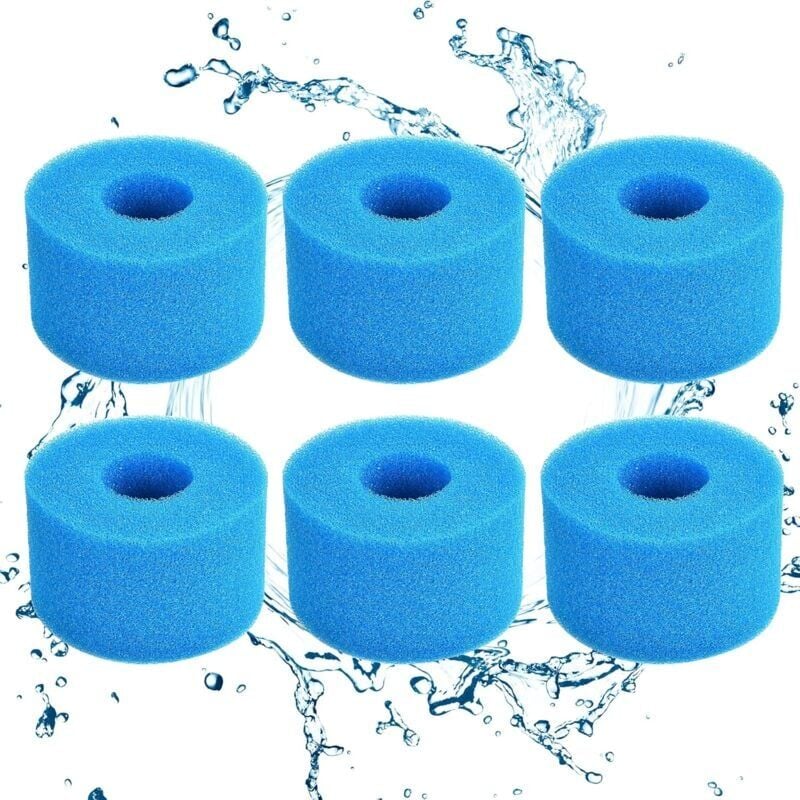 foto del prodotto snq spugna filtrante tipo s1, cartuccia filtrante in schiuma, schiuma per filtro piscina, riutilizzabile e lavabile, filtro in schiuma per spa,