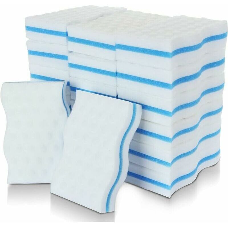 foto del prodotto snq spugne magiche, confezione da 24 spugne per la pulizia in melamina extra spesse gomma magica per bagno, piscina, cucina, pavimento, parete