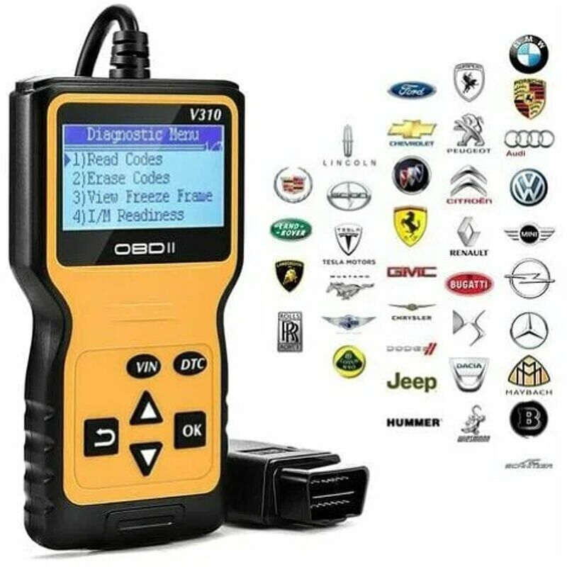 foto del prodotto snq strumenti di scansione diagnostica per auto lettore per auto legge e cancella i codici di errore del motore rileva