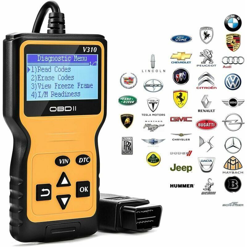 foto del prodotto snq strumenti di scansione diagnostica per auto lettore per auto leggere e cancellare i codici di errore del motore rilevare
