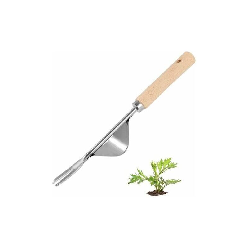 foto del prodotto snq strumento per diserbo manuale, strumento per forchetta da giardinaggio, diserbatore manuale da giardino, estirpatore manuale in acciaio