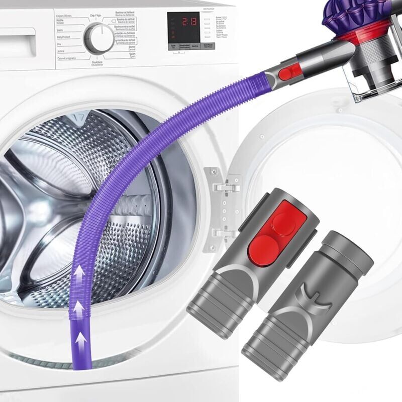 foto del prodotto snq suceur long embout flexible pour dyson v15 v12 v11 v10 v8 v7 v6 buse plate accessoire aspirateur pour nettoyer les meubles de voiture et le