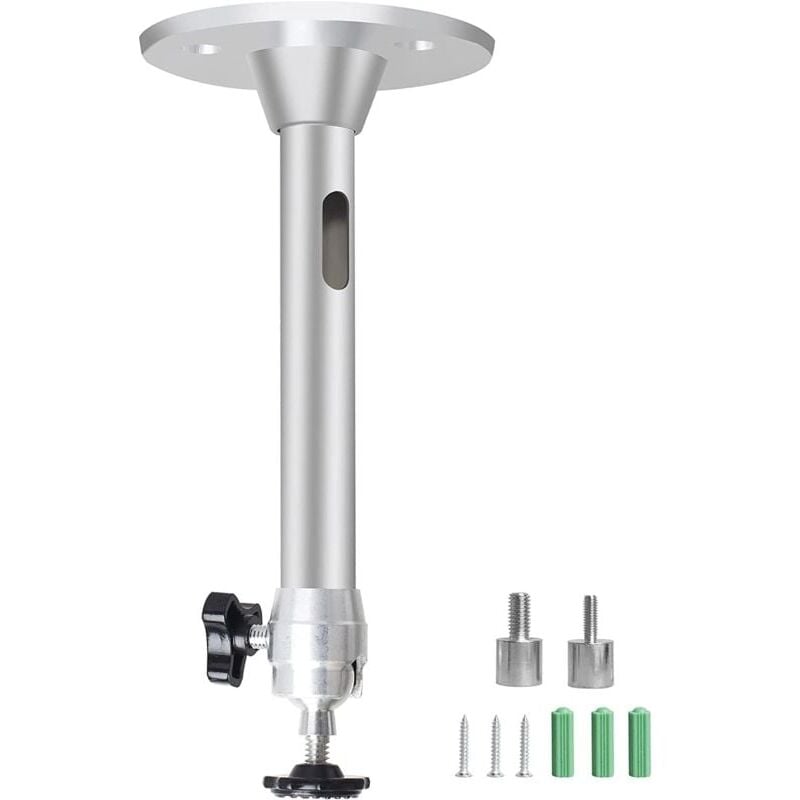foto del prodotto snq support de projecteur plafond support mural de plafond videoprojecteur r glable support de plafond universel en aluminium argent 