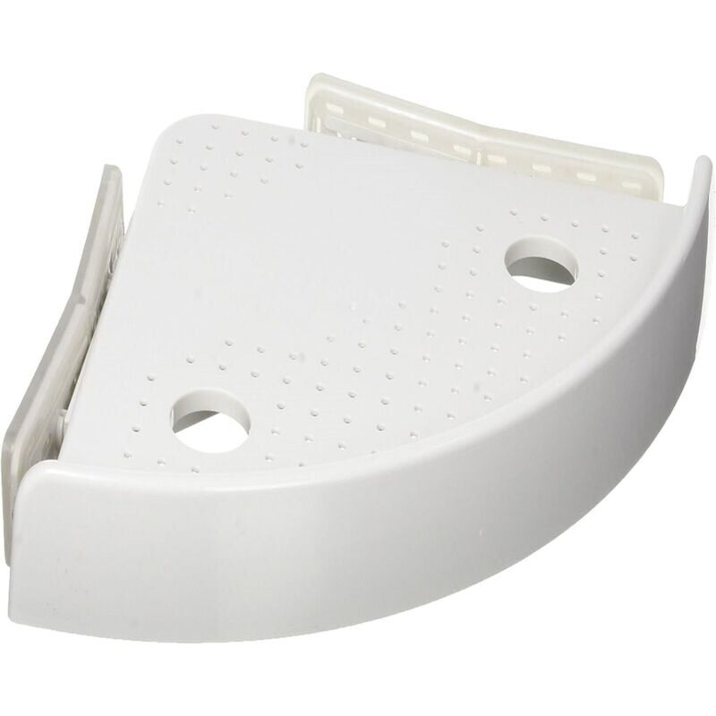 foto del prodotto snq support de rangement triangulaire pour salle de bain, etag re d angle avec bouton poussoir, sans percer, 24.5 x 4.5 x 24.5 cm