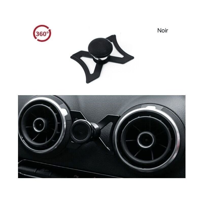 foto del prodotto snq supporto audi a3 s3 rs3 8v 2012 2016 supporto audi a3 s3 rs3 8v 2012 2016 accessori auto, noir 