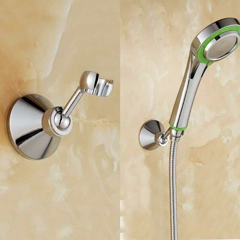 foto del prodotto snq supporto doccia a parete supporto doccia girevole a 360 per soffione doccia o doccetta.