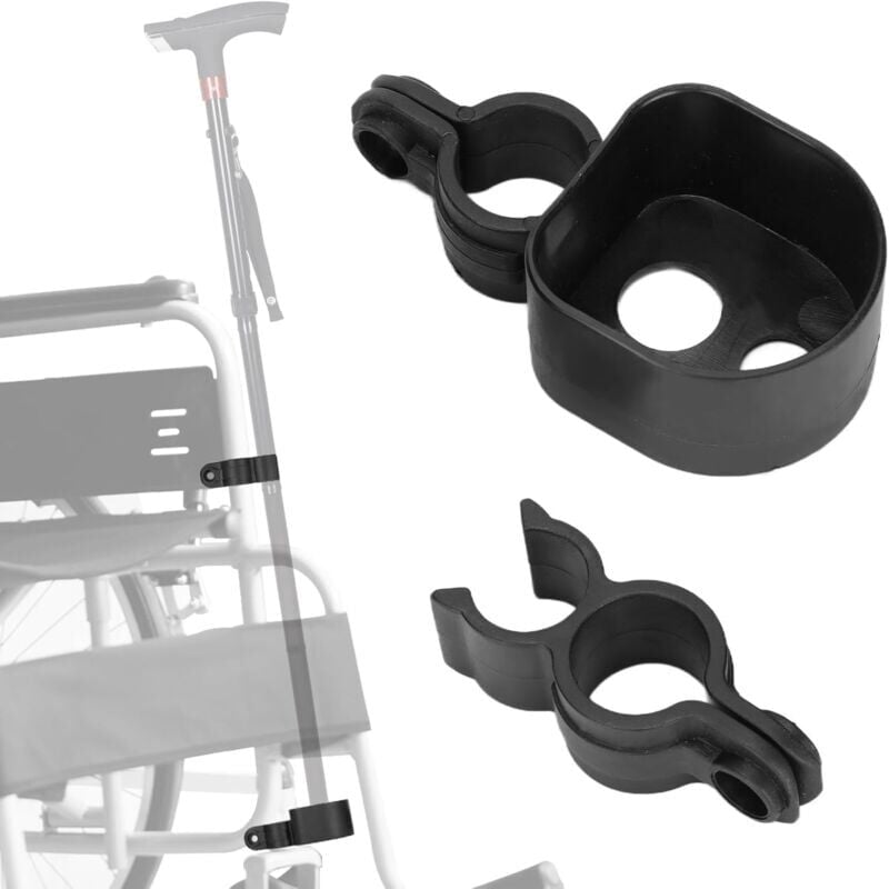 foto del prodotto snq supporto per bastone da passeggio per deambulatore, supporto per bastone da passeggio per sedia a rotelle, pratico supporto per bastone,