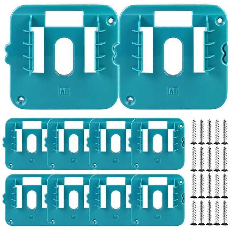 foto del prodotto snq supporto per batteria da 10 pezzi per makita 14,4 18 v supporto per batteria makita supporto per batteria da parete per bl1860 bl1850 bl1840