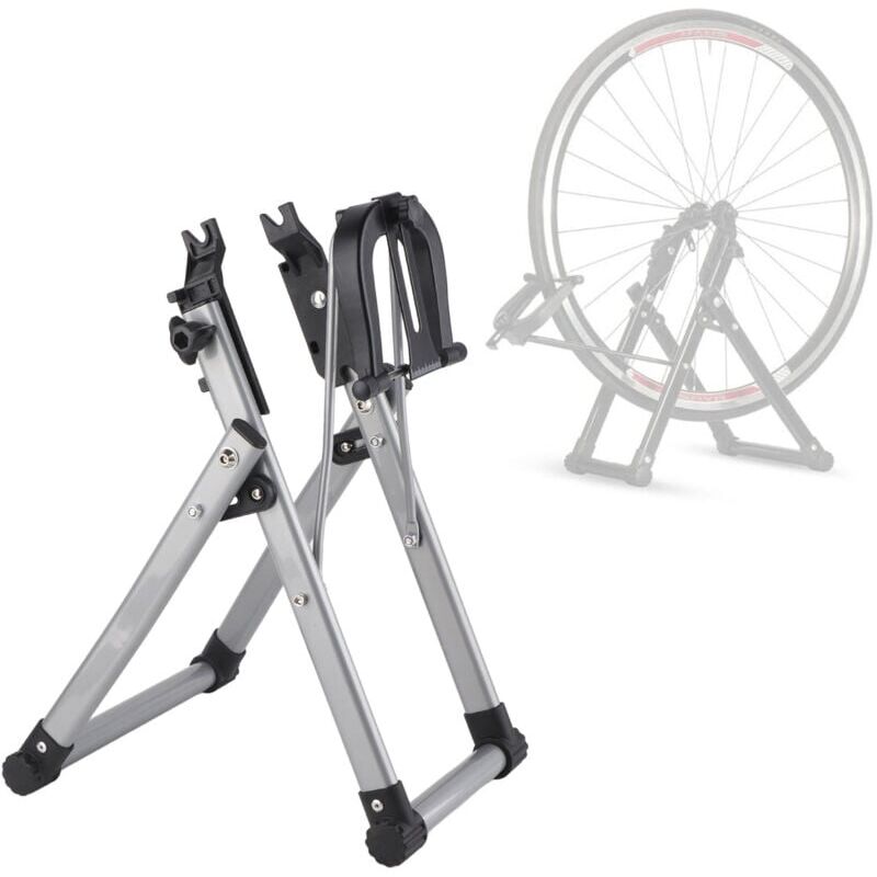 foto del prodotto snq supporto per guida ruota bicicletta , pieghevole e dal design intelligente, accessori per manutenzione bicicletta, parti