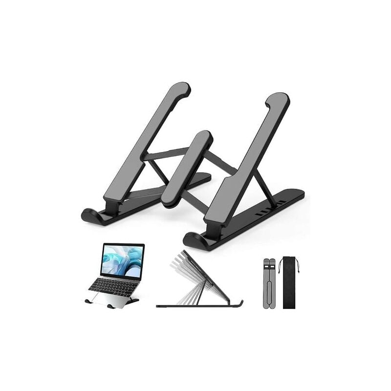 foto del prodotto snq supporto per laptop regolabile in altezza supporto per laptop supporto antiscivolo supporto per notebook regolabile