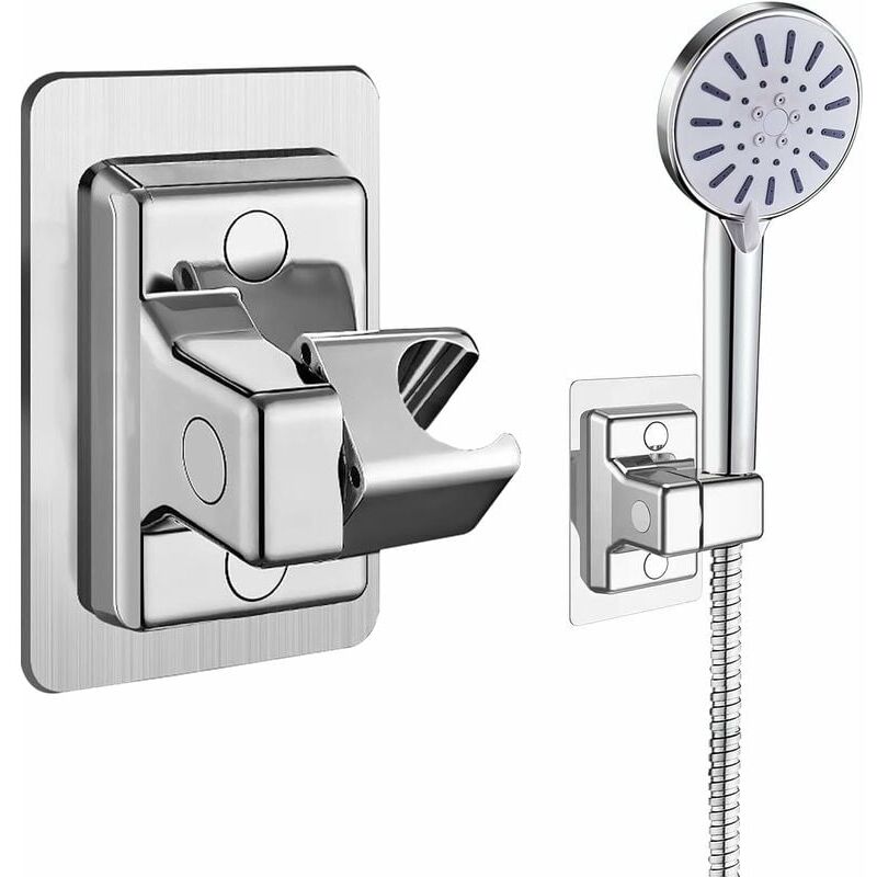 foto del prodotto snq supporto per soffione doccia, supporto universale per doccia regolabile a 360 , potente supporto per soffione doccia senza foratura, supporto
