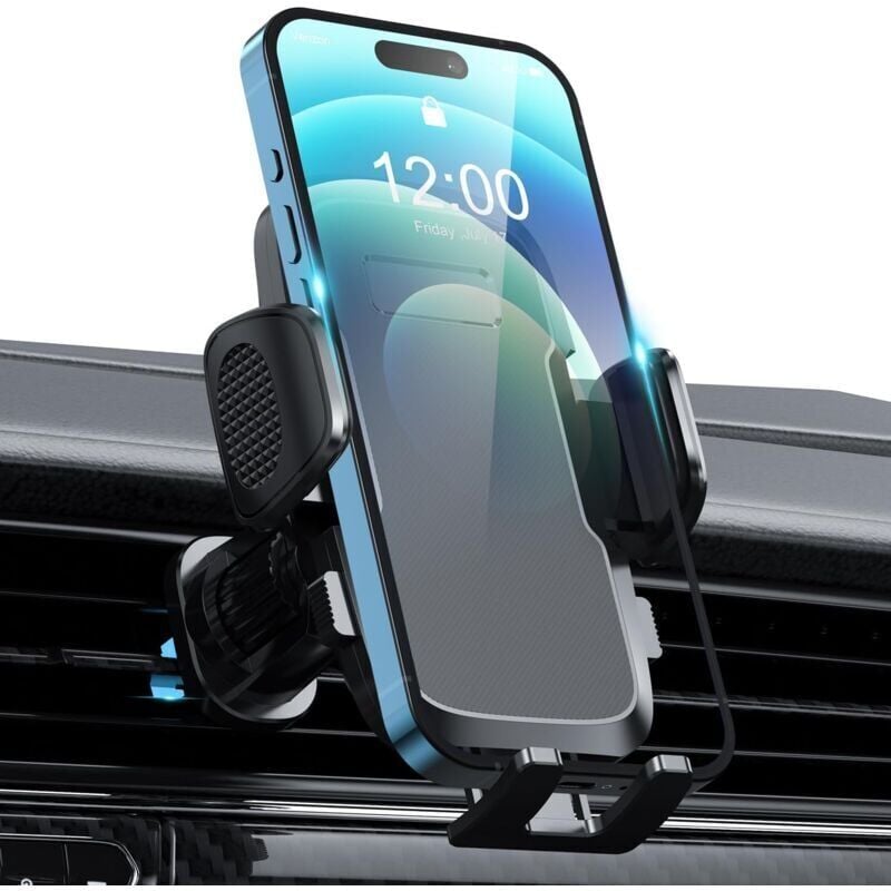 foto del prodotto snq supporto per telefono da auto con bocchetta dell aria, supporto girevole a 360 con rilascio a un pulsante, compatibile con iphone 14 pro max e