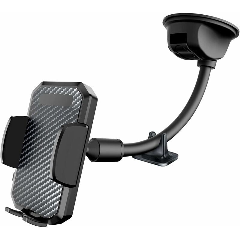 foto del prodotto snq supporto per telefono da auto con ventosa, supporto per smartphone da parabrezza e cruscotto con braccio lungo a collo di cigno per samsung