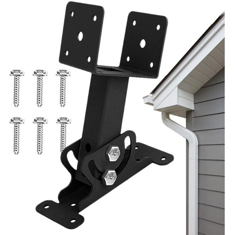 foto del prodotto snq supports de rehausseur de toit de terrasse, supports de rehausseur de toit de pergola supports de poutre de toit en bois en forme de