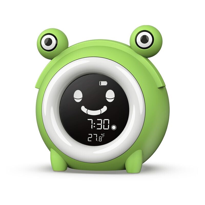 foto del prodotto snq sveglia per bambini, luce sveglia per bambini, allenatore del sonno, 3 modalit , 5 suoni naturali, 5 luci colorate regolabili, funzione snooze,