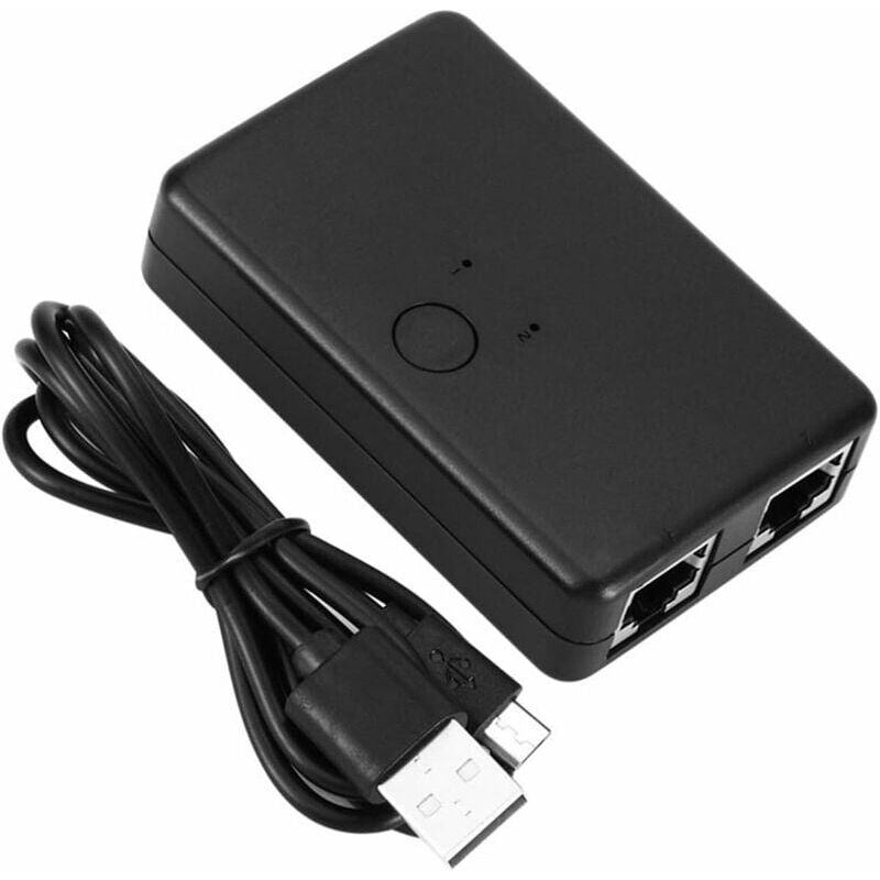 foto del prodotto snq switch di rete a 2 porte switch di rete rj45 adattatore ethernet per computer intranet splitter di rete