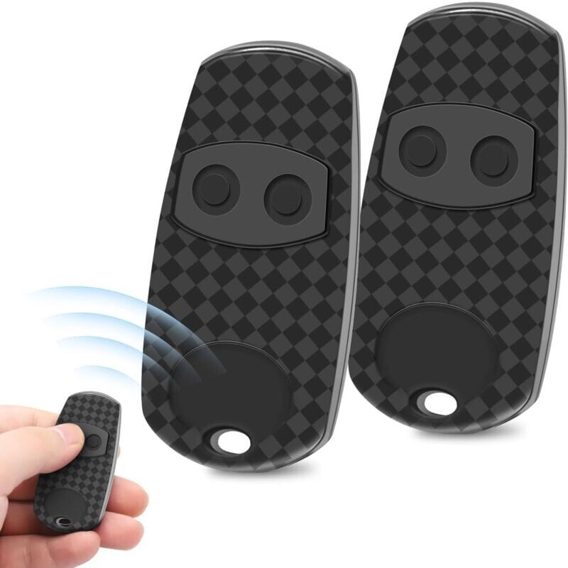 foto del prodotto snq t l commande de porte, 2 pi ces, 433,92 mhz, t l commande pour t l commande de portes top 432, top 432 ee, top 432 na, 2 canaux, noir