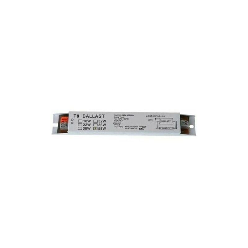 foto del prodotto snq t8 220 240v ac 2x58w alimentatore elettronico a tensione larga alimentatori per lampade fluorescenti alimentatori elettronici