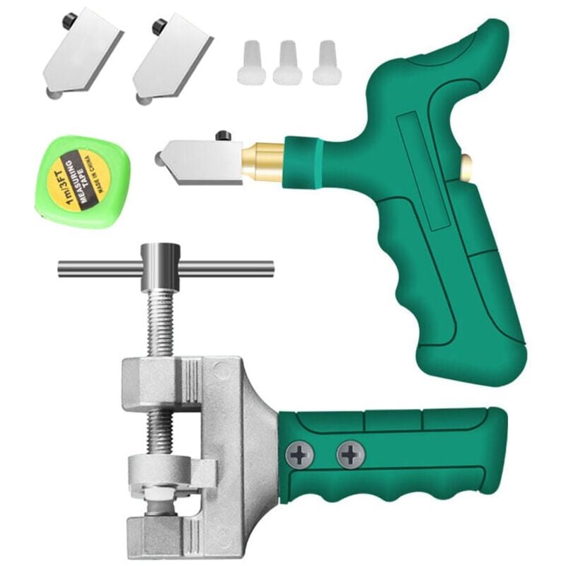 foto del prodotto snq tagliavetro manuale, utensili da taglio, tagliapiastrelle, set da 9 pezzi, tagliavetro diamantato, kit di utensili per tagliapiastrelle manuale