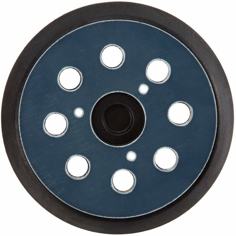 foto del prodotto snq tampone di levigatura di ricambio da 12,7 cm con 8 fori tampone di levigatura blu e verde per makita bo5010 bo5030k, bo5031k, bo5041k