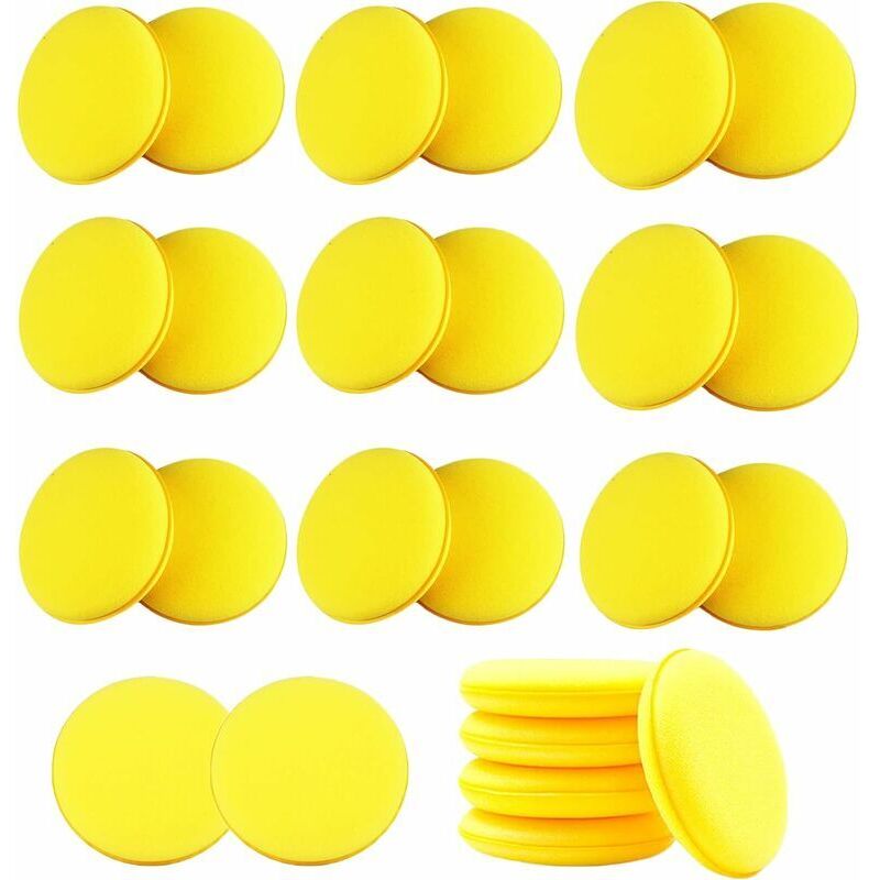 foto del prodotto snq tamponi applicatori per cera per auto tampone applicatore per lucidatura in schiuma spugna in microfibra spugna applicatore per cera per auto
