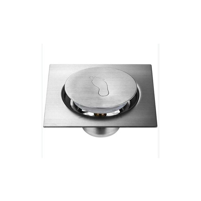 foto del prodotto snq tappo filtro scarico vasca da bagno in acciaio antiodore, scarico a scomparsa 15 cm x 15 cm 