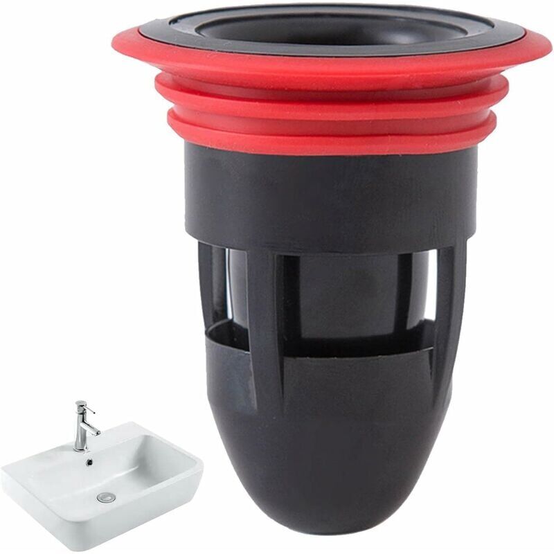 foto del prodotto snq tappo per scarico a pavimento scarico doccia, filtro per scarico a pavimento per bagno e cucina, antiriflusso, antiodore, per prevenire