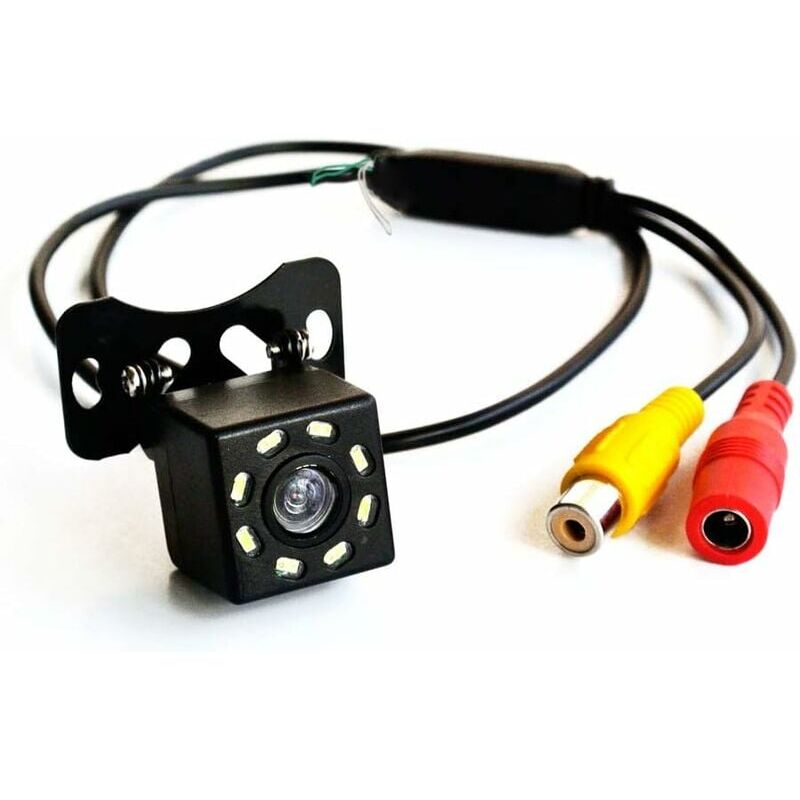 foto del prodotto snq telecamera posteriore hd ccd 8 led mini telecamera di retromarcia con visione notturna a 170 12 v cc anteriore o posteriore 