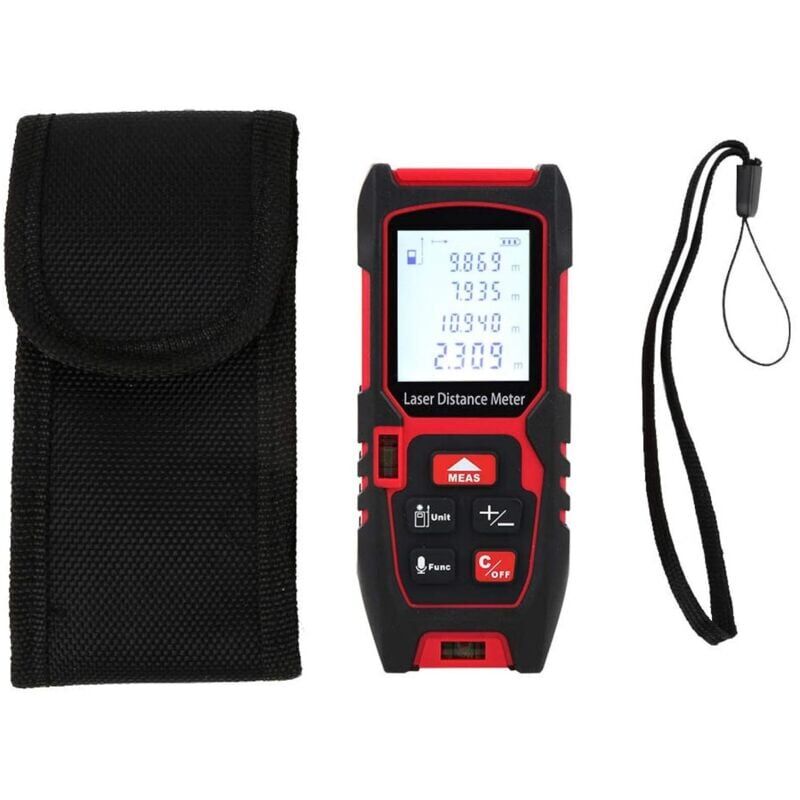 foto del prodotto snq telemetro laser portatile, telemetro a infrarossi, altimetro portatile, misurazione laser portatile ad alta precisione per interni 60 m 