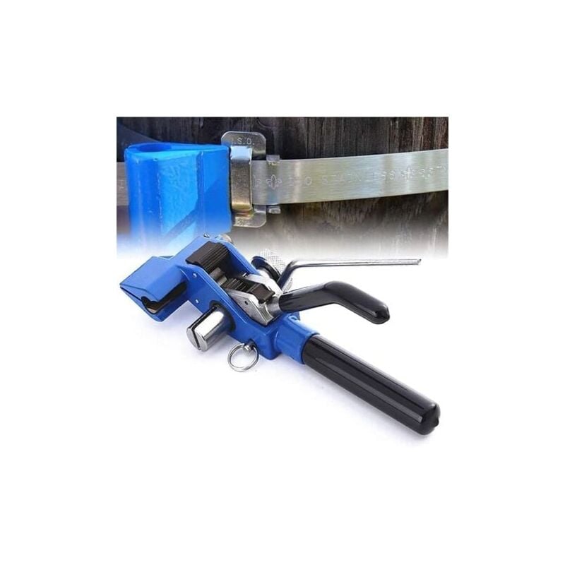 foto del prodotto snq tenditore per reggette, utensile tenditore in acciaio inossidabile, fissaggio per tensionamento fascette, utensile per fascette con guida