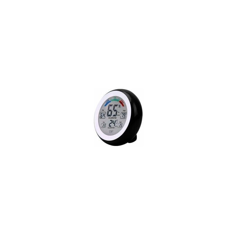 foto del prodotto snq termometro igrometro elettronico wireless per interni ed esterni, schermo touch rotondo con display lcd, tester stazione meteorologica, 3305f