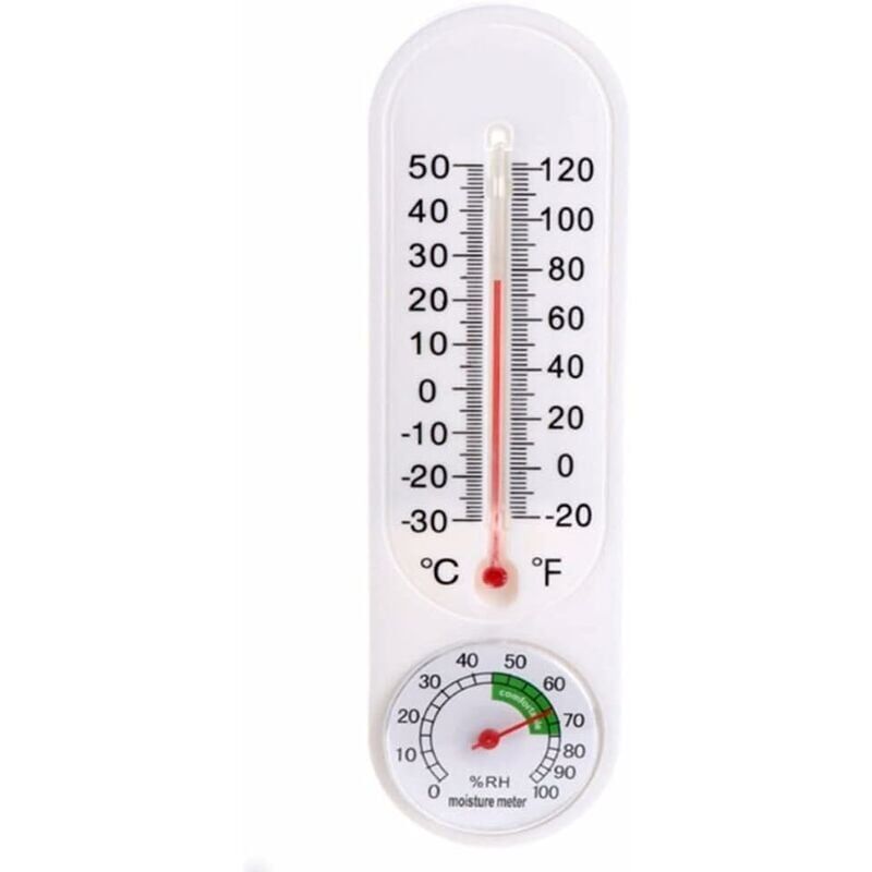 foto del prodotto snq termometro igrometro per serra, termometro min max min design classico giardino pianta digitale temperatura umidit parete hacc