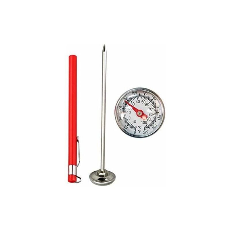 foto del prodotto snq termometro per terreno ecologico che misura la temperatura in acciaio inossidabile per uso alimentare impermeabile