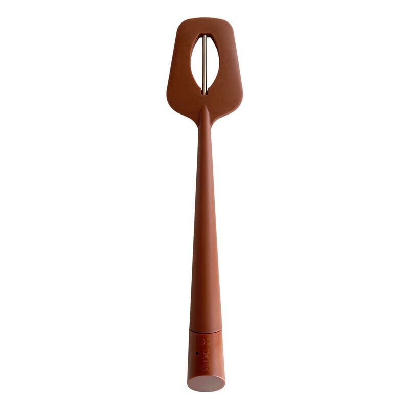foto del prodotto snq termometro portatile a cucchiaio, raschietto in silicone, spatola lunga, termometro digitale per alimenti, per cioccolato, creme, salse,