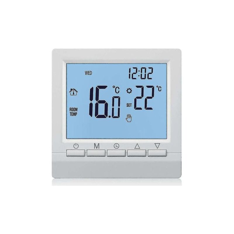 foto del prodotto snq termostato digitale per caldaia a gas 3a regolatore di temperatura ambiente programmabile settimanalmente
