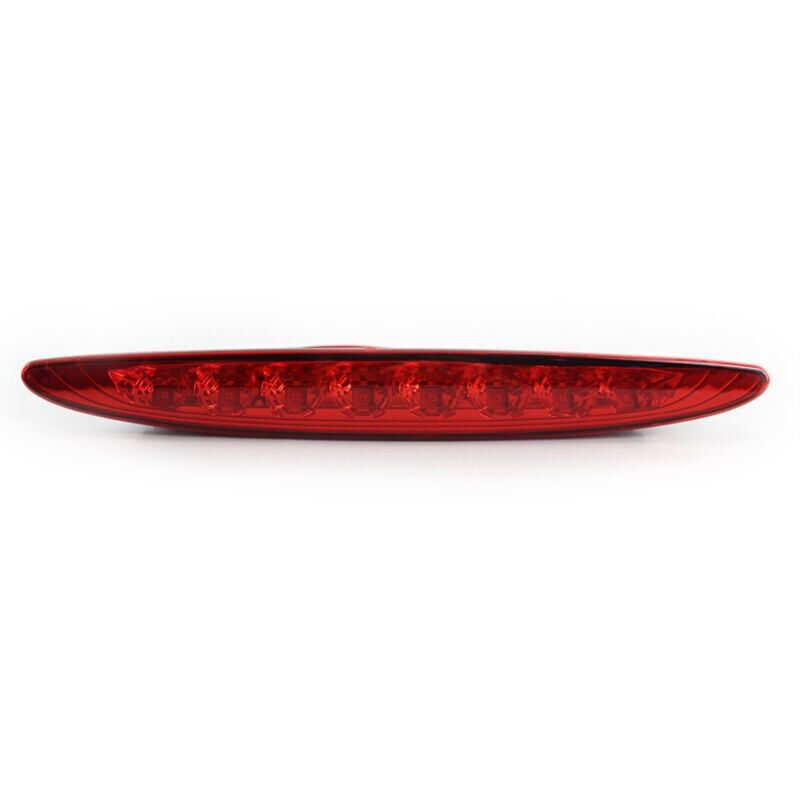 foto del prodotto snq terza luce freno di ricambio per mini cooper 01 06 r50 r53, lente trasparente, montaggio alto rosso lucido