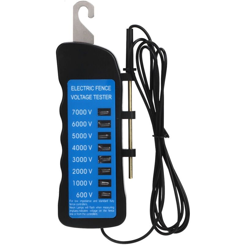 foto del prodotto snq tester di tensione per recinzione elettrica, rilevatore di guasti per recinzione portatile, strumento di prova per attrezzature agricole, luci