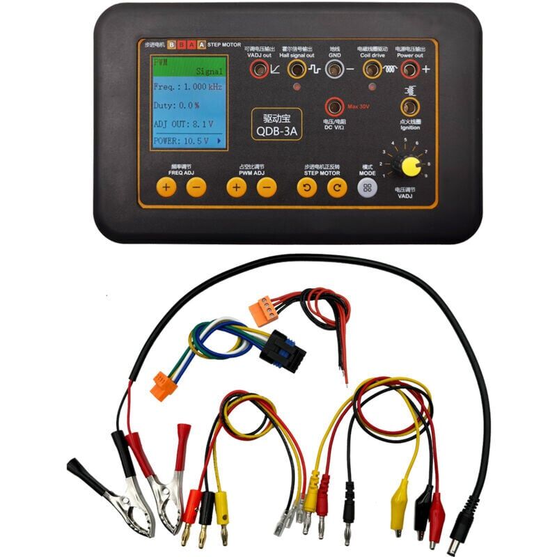 foto del prodotto snq tester per bobine di accensione per autoveicoli qdb 3a, tester per iniettori, tester per elettrovalvole, tester per motori passo passo al