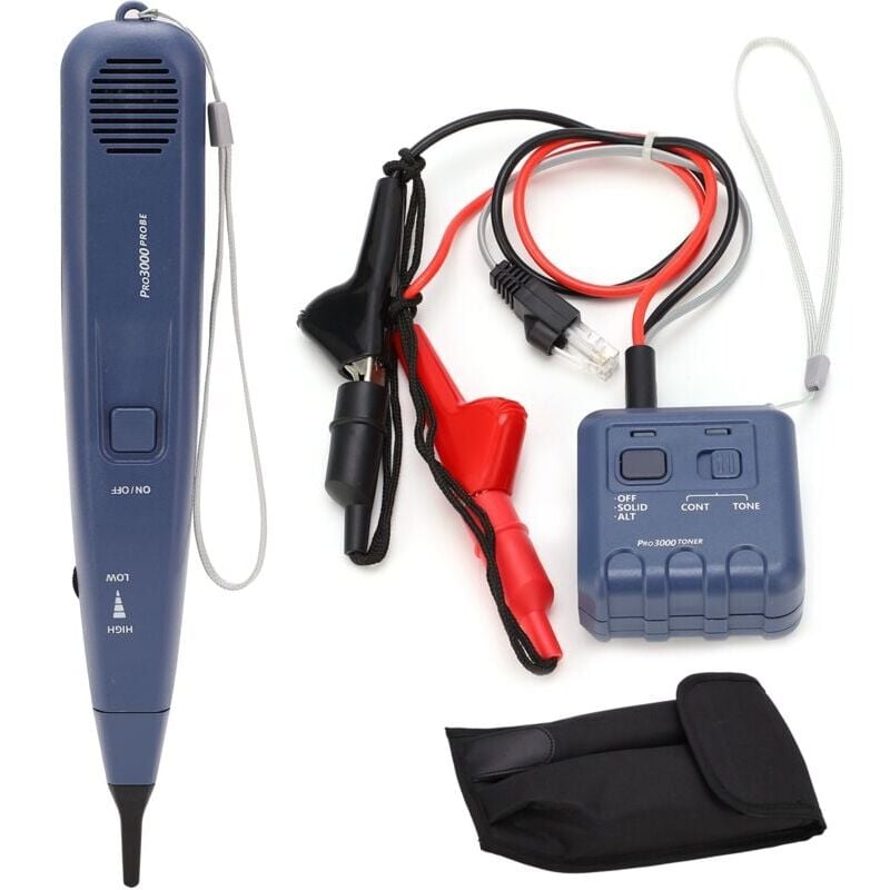 foto del prodotto snq tester per cavi di rete , localizzatore di linee telefoniche portatile, rilevatore di cavi con generatore audio, strumento di test di rete