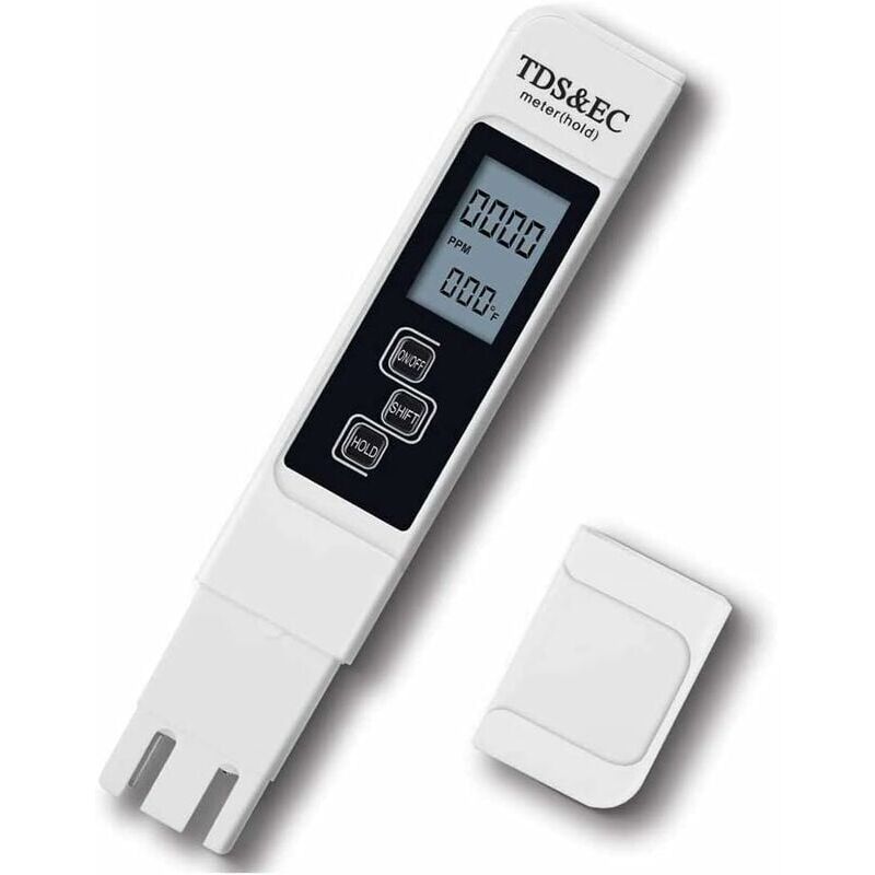 foto del prodotto snq tester tds 3 in 1, tester ph, misuratore di conduttivit per test di qualit dell acqua della piscina con display lcd, alta precisione e