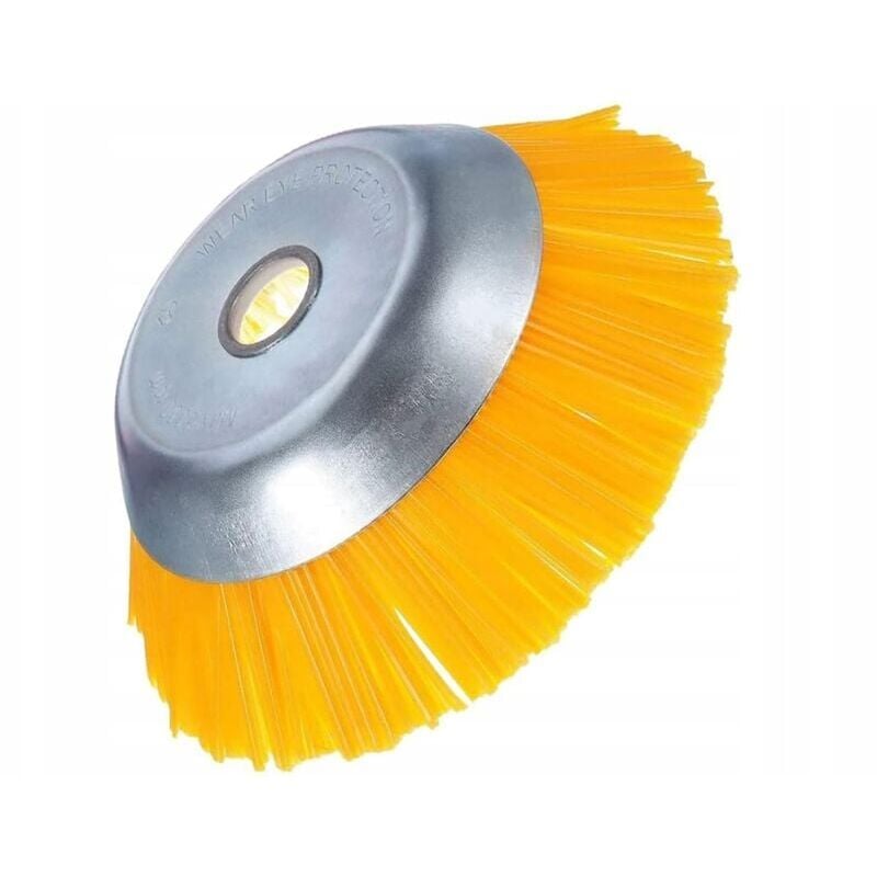 foto del prodotto snq testina universale per decespugliatore, spazzola in nylon per erbacce, 200 x 25,4 mm