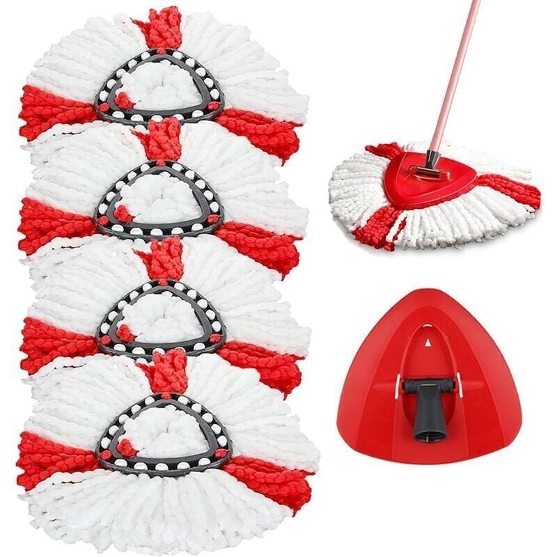 foto del prodotto snq testine di ricambio in microfibra per mocio 1 testina compatibile con vileda 2 in 1 turbo mop, o cedar 