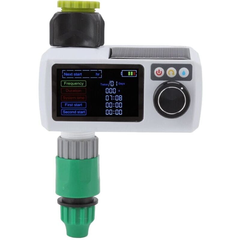 foto del prodotto snq timer automatico per irrigazione solare, sistema di irrigazione impermeabile ip68, timer per irrigazione da giardino programmabile, timer per