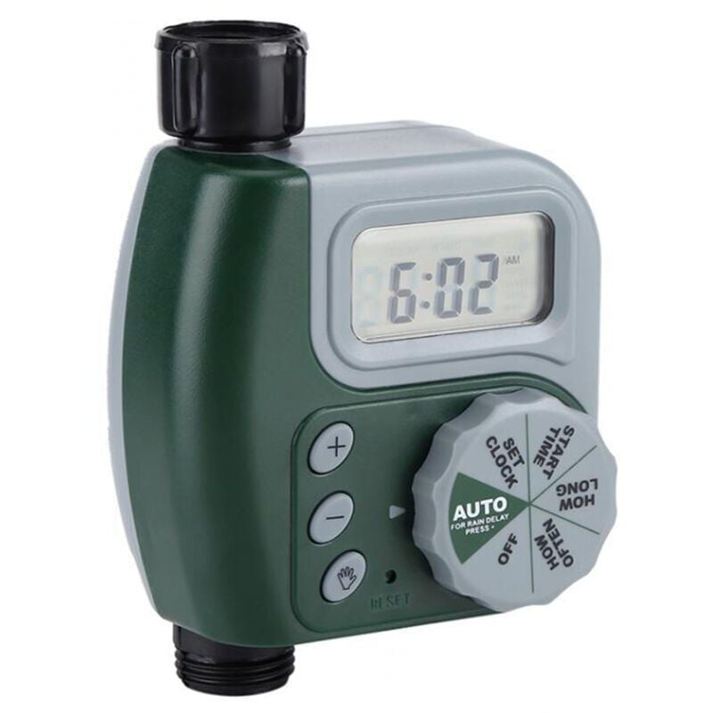 foto del prodotto snq timer per irrigazione, timer elettronico automatico per irrigazione da giardino, timer per rubinetto del tubo flessibile impermeabile con