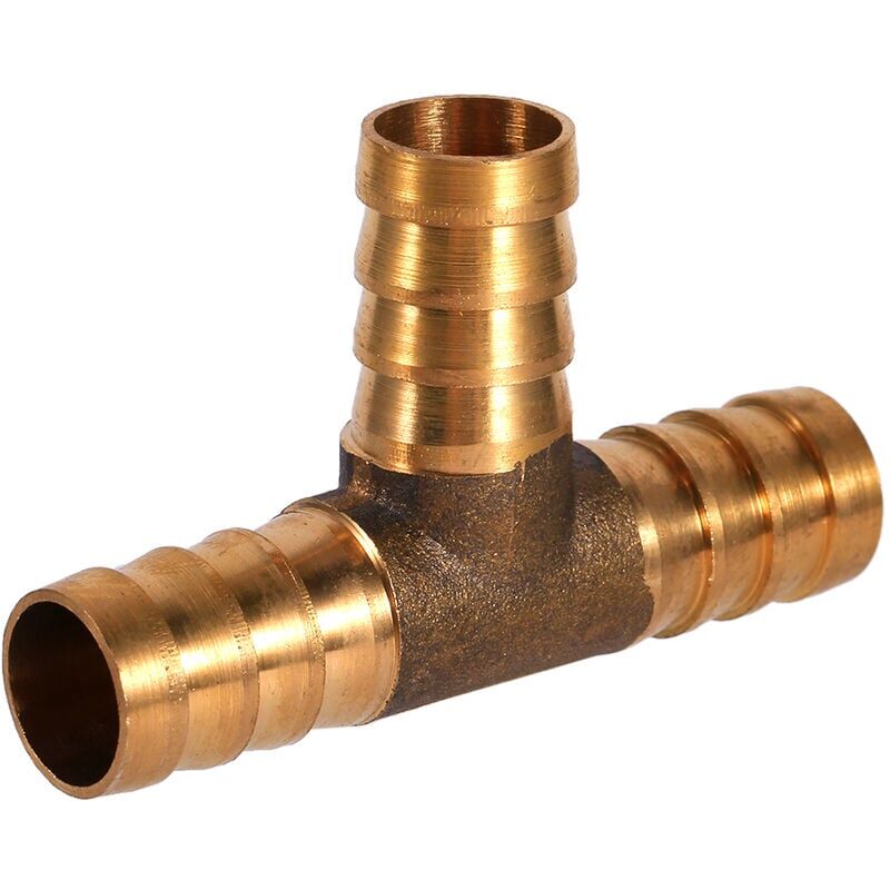 foto del prodotto snq tonysa raccordo a t per tubo carburante a 3 vie, raccordo per tubo benzina, adattatore per tubo flessibile, giunto in ottone 12 mm 
